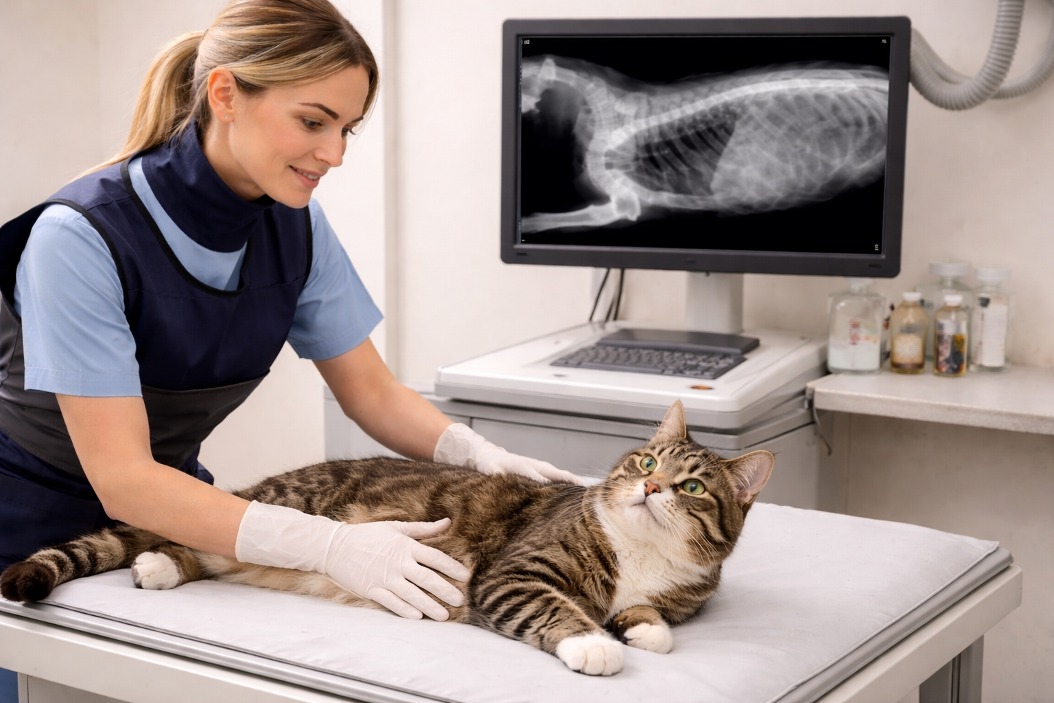 Análise de radiografia veterinária